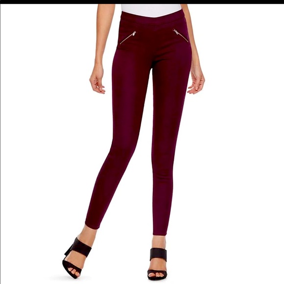 Jennifer Lopez Burgundy Jeggings Size 2 
